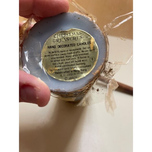 Vintage 1978 JASCO Mary & BABY JESUS & BIBLE Candle, Holder & Candle Snuffer NEW - Picture 6 of 12